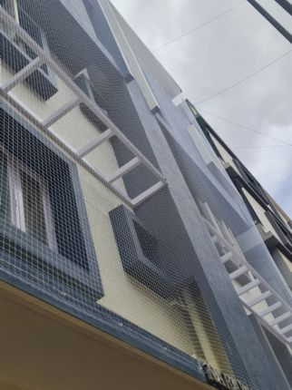 Building Covering Safety Nets